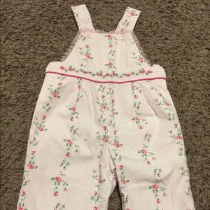 Pink with flowers girl outfit